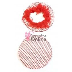 Plasa pentru cocuri de par model balerina, Cod BLR03 Rosu